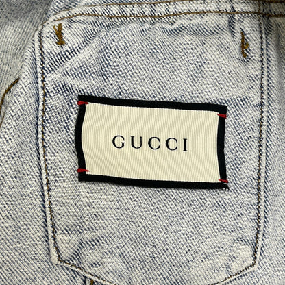 GUCCI | グッチ GUCCYベアワッペントラッカー デニム 488405-XR868 インディゴ サイズ：44【加古川店】