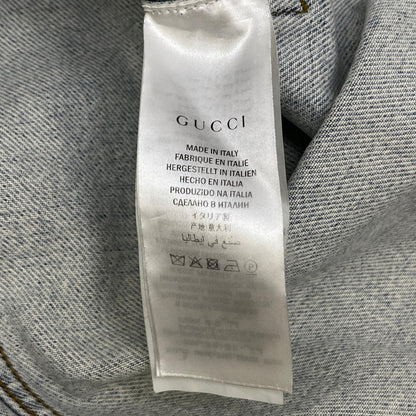 GUCCI | グッチ GUCCYベアワッペントラッカー デニム 488405-XR868 インディゴ サイズ：44【加古川店】
