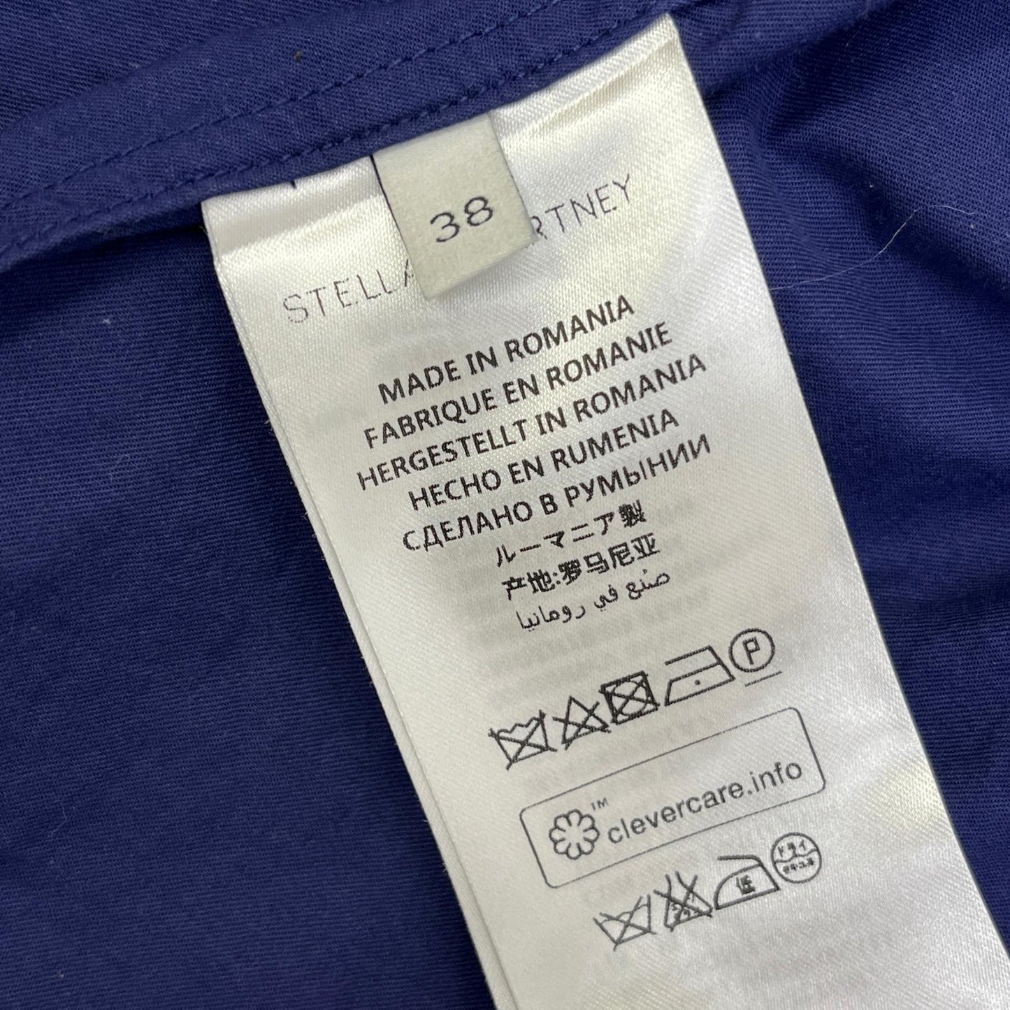 Stella McCartney | ステラマッカートニー 燕 刺繍 長袖シャツ 長袖シャツ 459671 ネイビー サイズ：38【加古川店】