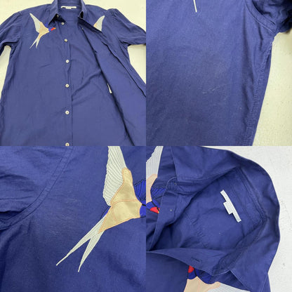 Stella McCartney | ステラマッカートニー 燕 刺繍 長袖シャツ 長袖シャツ 459671 ネイビー サイズ：38【加古川店】