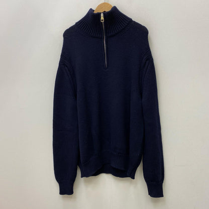 Dunhill | ダンヒル ハーフジップローゲージニット ニット ネイビー サイズ：XL【加古川店】