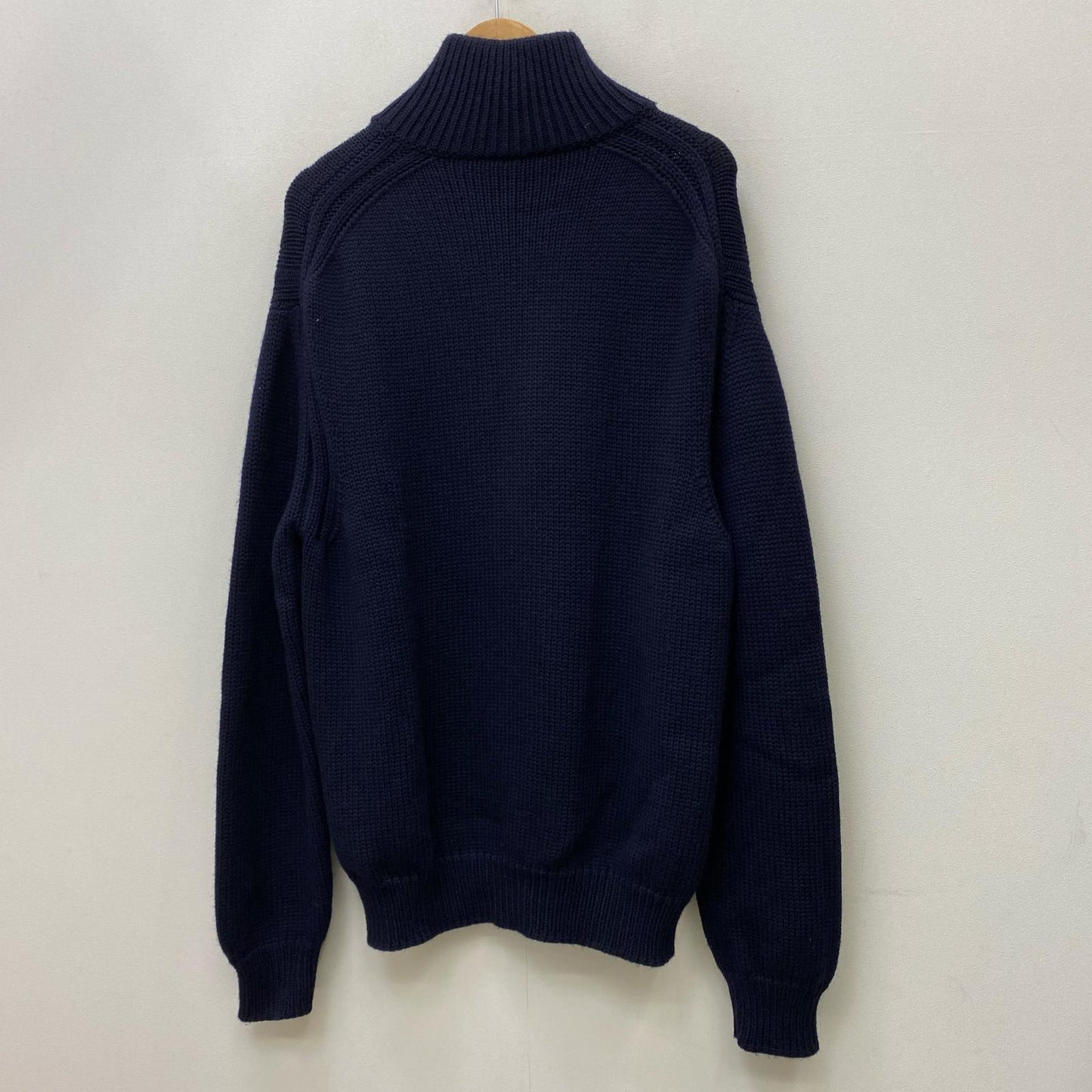 Dunhill | ダンヒル ハーフジップローゲージニット ニット ネイビー サイズ：XL【加古川店】