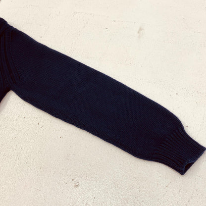 Dunhill | ダンヒル ハーフジップローゲージニット ニット ネイビー サイズ：XL【加古川店】