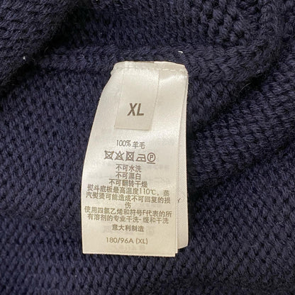 Dunhill | ダンヒル ハーフジップローゲージニット ニット ネイビー サイズ：XL【加古川店】