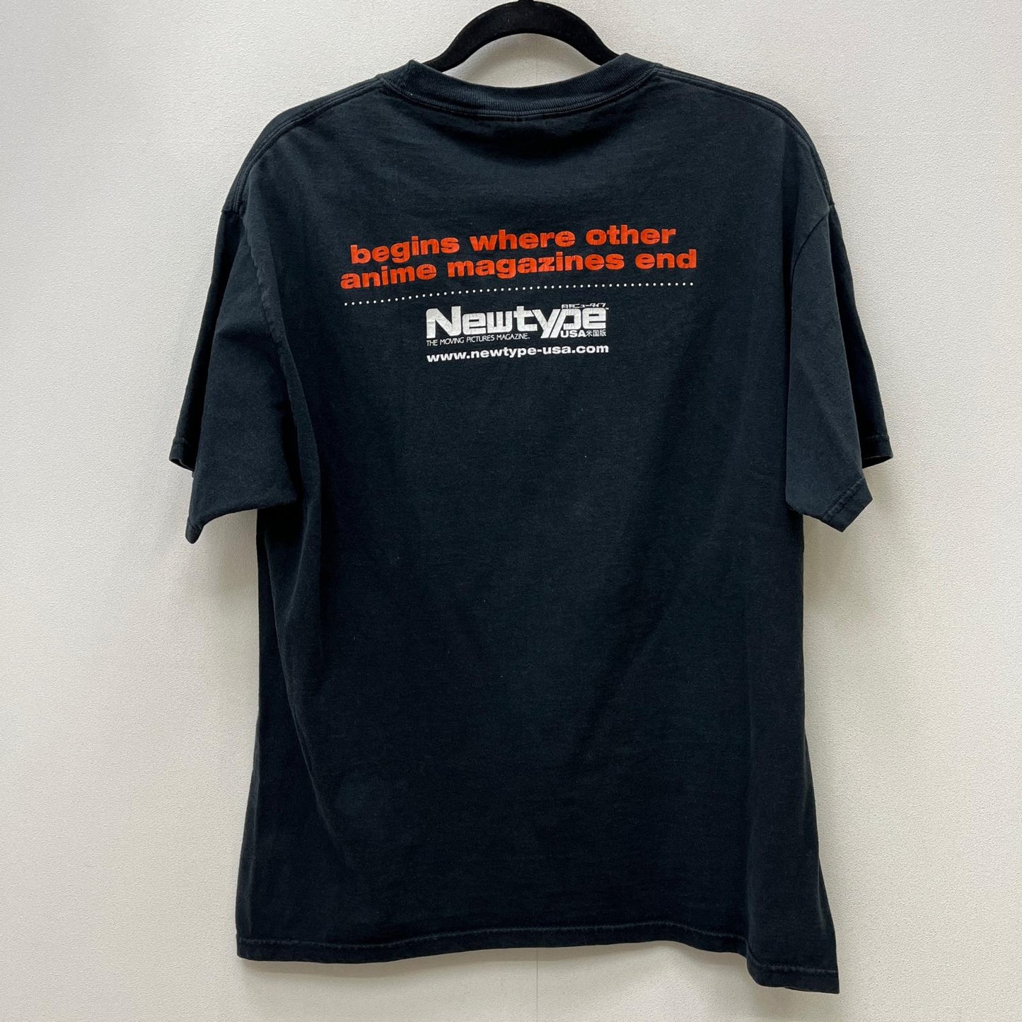 月刊ニュータイプ USA版 T-shirt 半袖Ｔシャツ ブラック サイズ：L【加古川店】