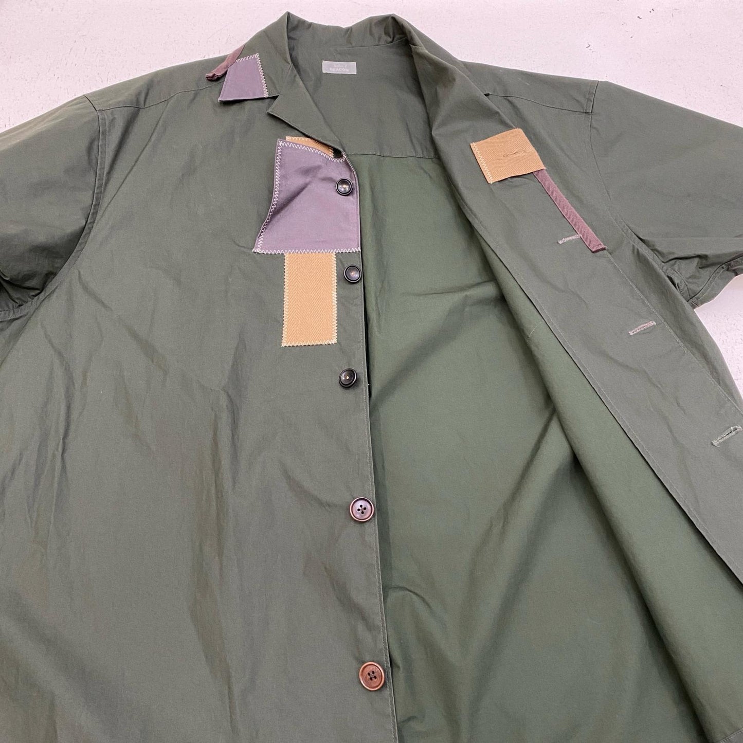 kolor BEACON | カラービーコン 半袖シャツ 22SBM-B02135 カーキ サイズ：2【加古川店】