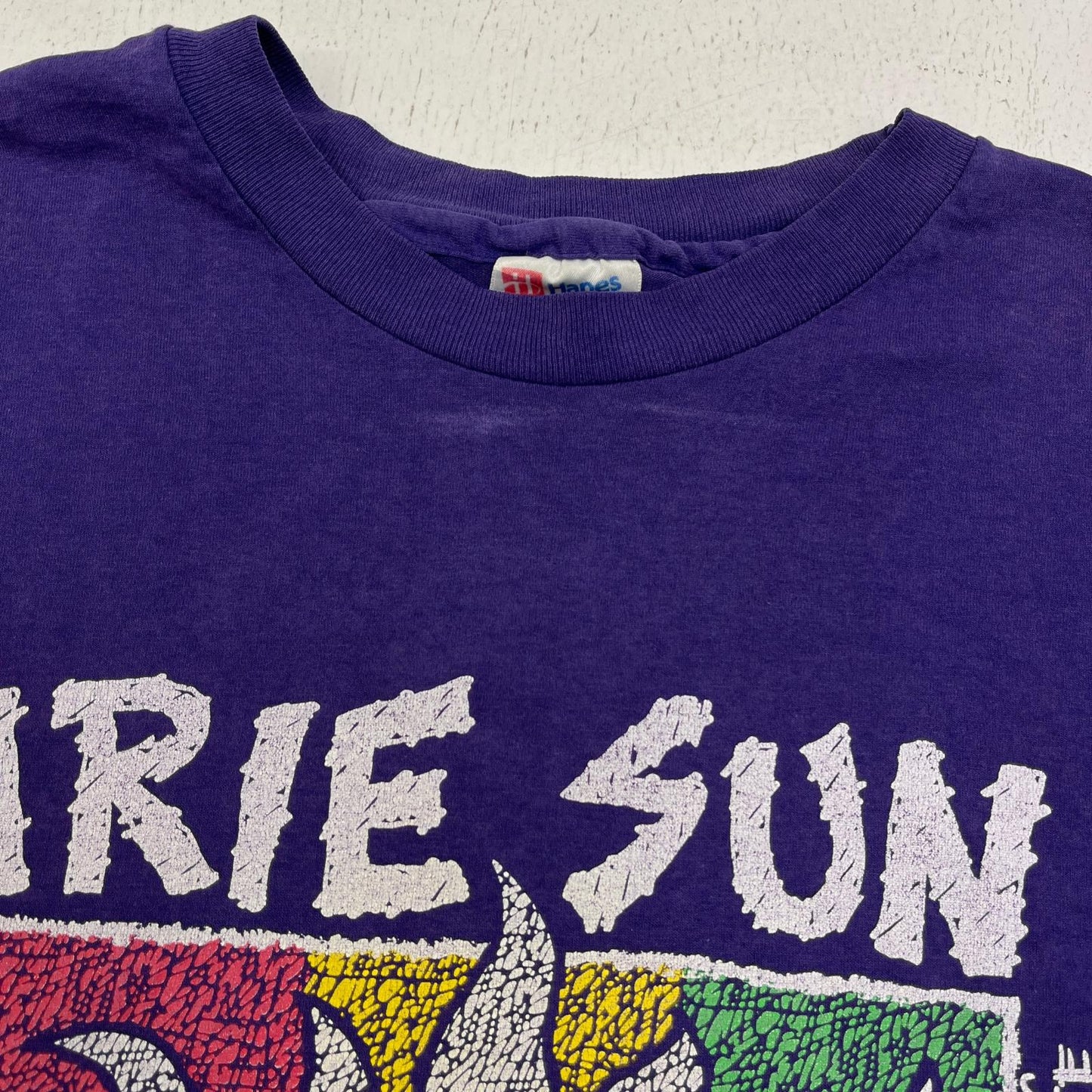 VINTAGE衣料 | ヴィンテージイリョウ irie sun:st.maarten 半袖Ｔシャツ パープル サイズ：XL【加古川店】