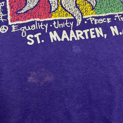 VINTAGE衣料 | ヴィンテージイリョウ irie sun:st.maarten 半袖Ｔシャツ パープル サイズ：XL【加古川店】