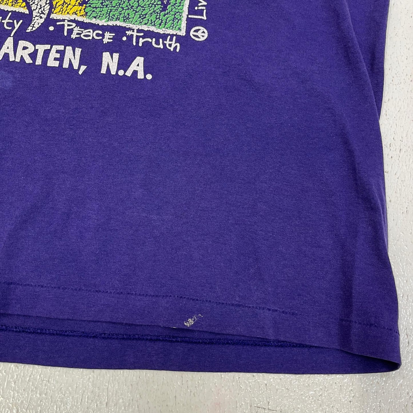 VINTAGE衣料 | ヴィンテージイリョウ irie sun:st.maarten 半袖Ｔシャツ パープル サイズ：XL【加古川店】