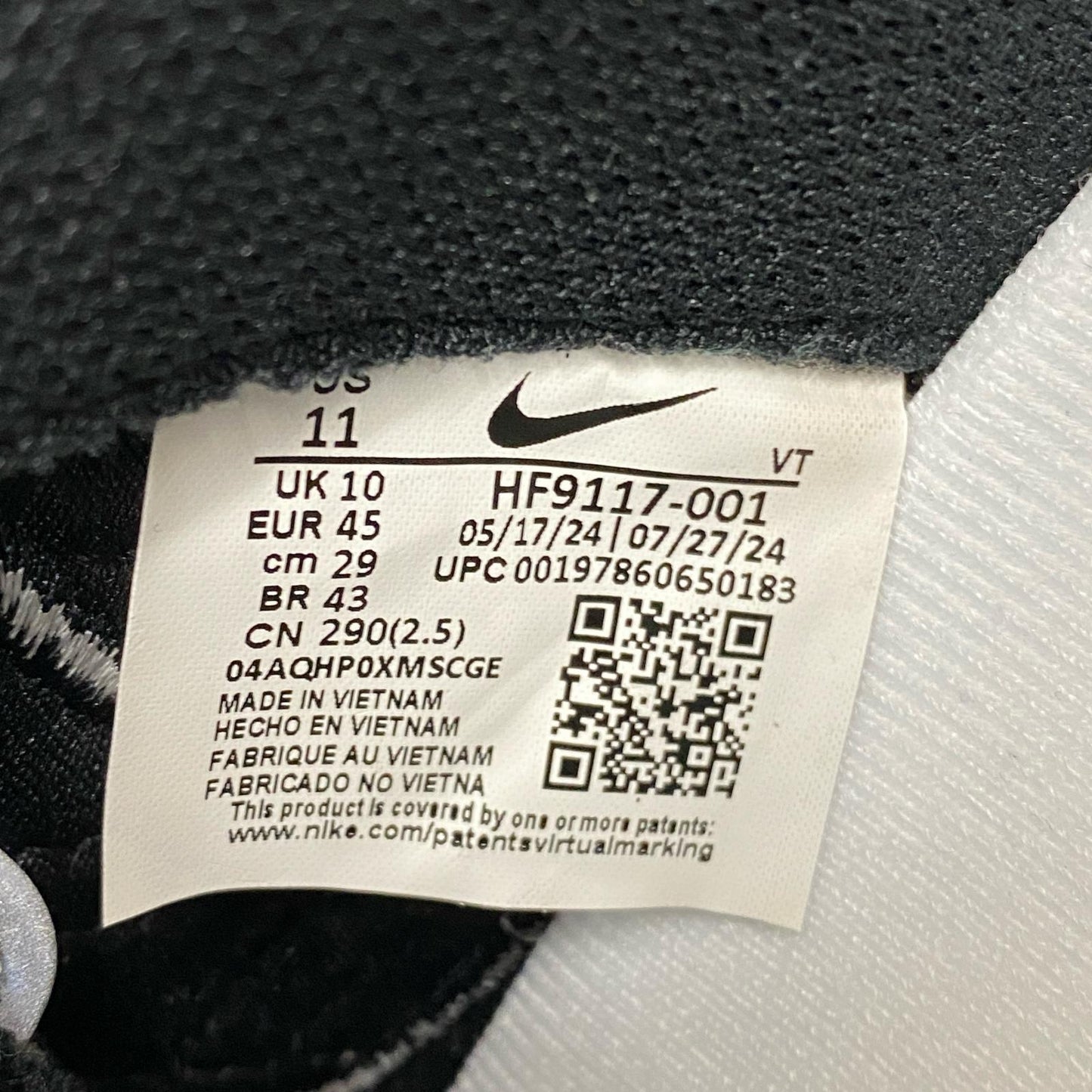 NIKE | ナイキ Air Zoom Spiridon OG スニーカー HF9117-001 ブラック【加古川店】