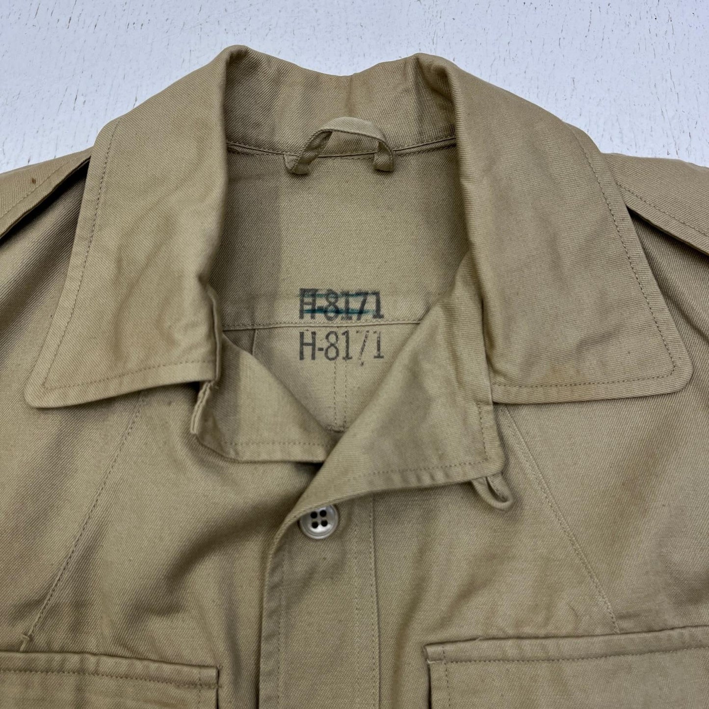 MILITARY衣料 | ミリタリーイリョウ u.s air force tropical jacket 長袖シャツ 8405-205-1113 ベージュ サイズ：38【加古川店】