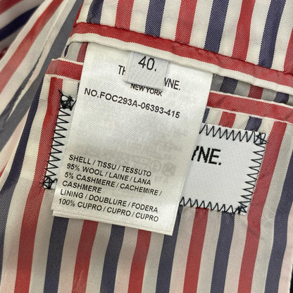 THOM BROWNE. | トムブラウン Flannel 4-Bar Sack Overcoat その他アウター FOC293A-06393-415 ダークネイビー サイズ：40【加古川店】