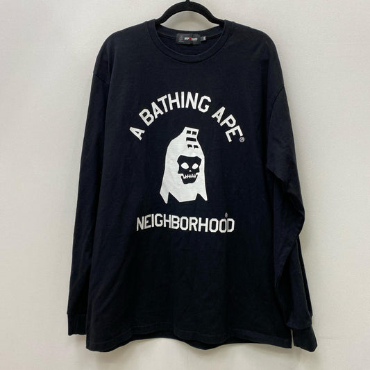 A BATHING APE | アベイシングエイプ BAPE×NBHD/L/S TEE 長袖Ｔシャツ 001LTK731904C ブラック サイズ：XXL【加古川店】