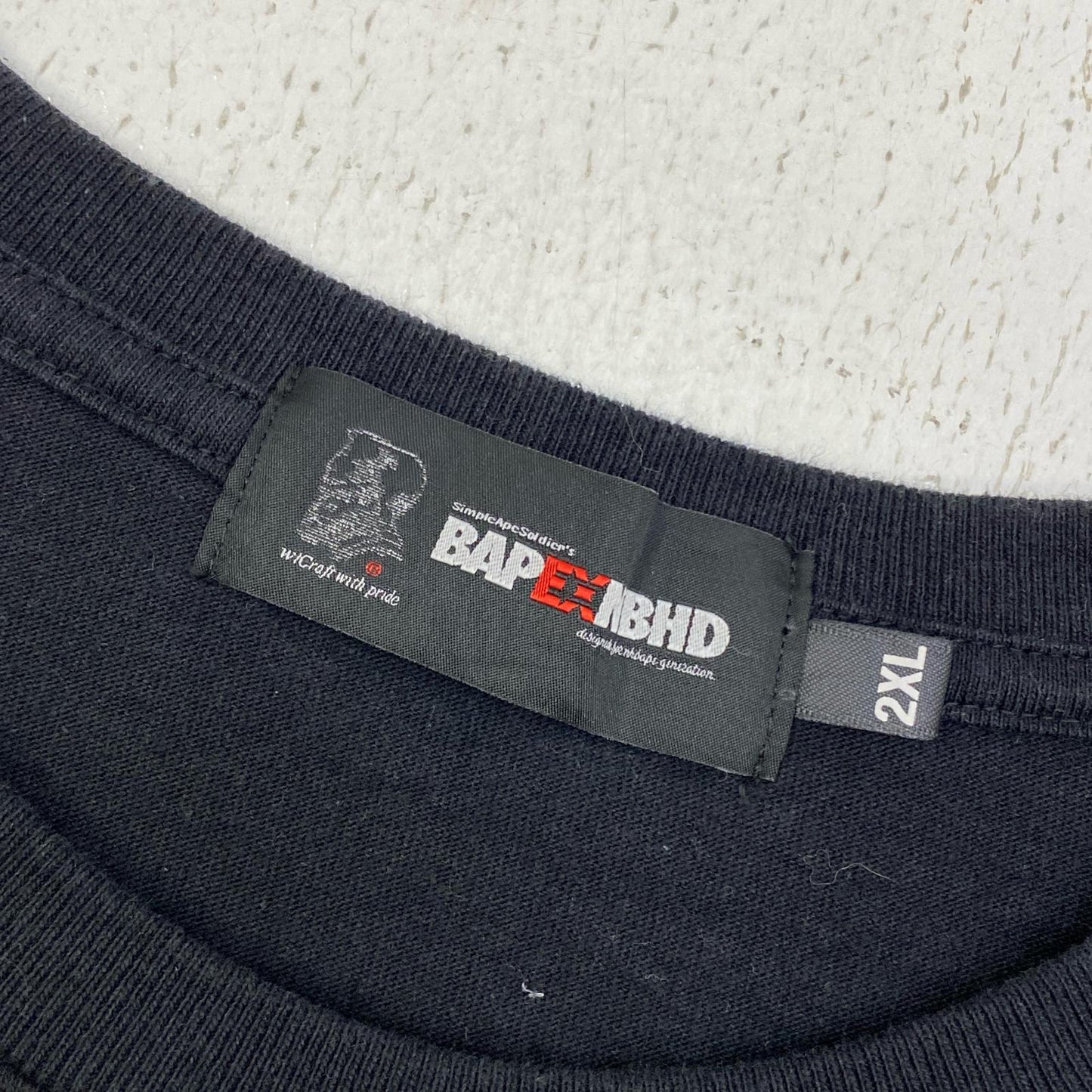 A BATHING APE | アベイシングエイプ BAPE×NBHD/L/S TEE 長袖Ｔシャツ 001LTK731904C ブラック サイズ：XXL【加古川店】