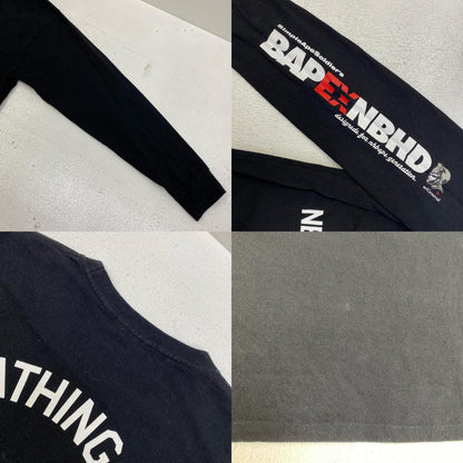 A BATHING APE | アベイシングエイプ BAPE×NBHD/L/S TEE 長袖Ｔシャツ 001LTK731904C ブラック サイズ：XXL【加古川店】