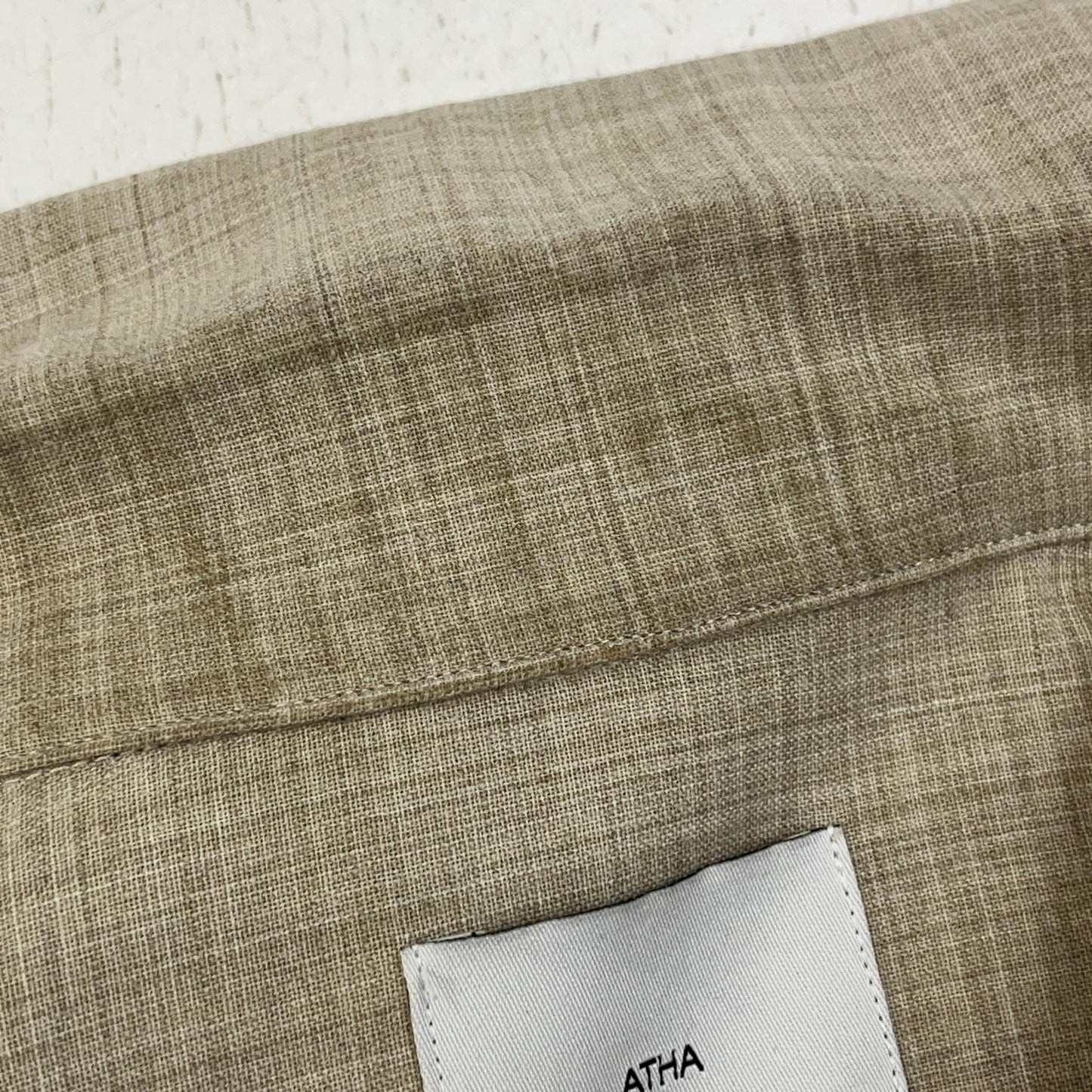 ATHA | アタ PLAIN DOUBLE WEAVE ZIP-UP ブルゾン A-2210-T-03 ベージュ【加古川店】