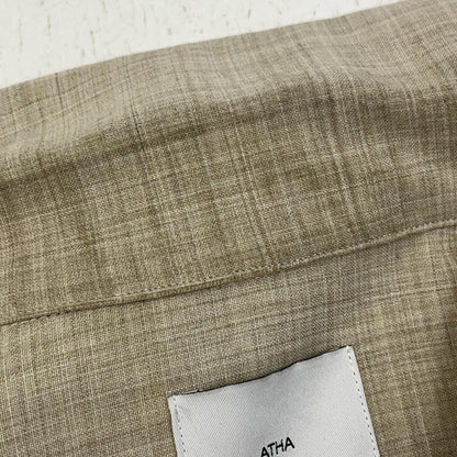 ATHA | アタ PLAIN DOUBLE WEAVE ZIP-UP ブルゾン A-2210-T-03 ベージュ【加古川店】