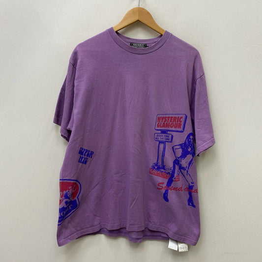 HYSTERIC GLAMOUR | ヒステリックグラマー ALWAYS GOOD TIME 半袖Ｔシャツ 02231ct16 パープル サイズ：XL【加古川店】