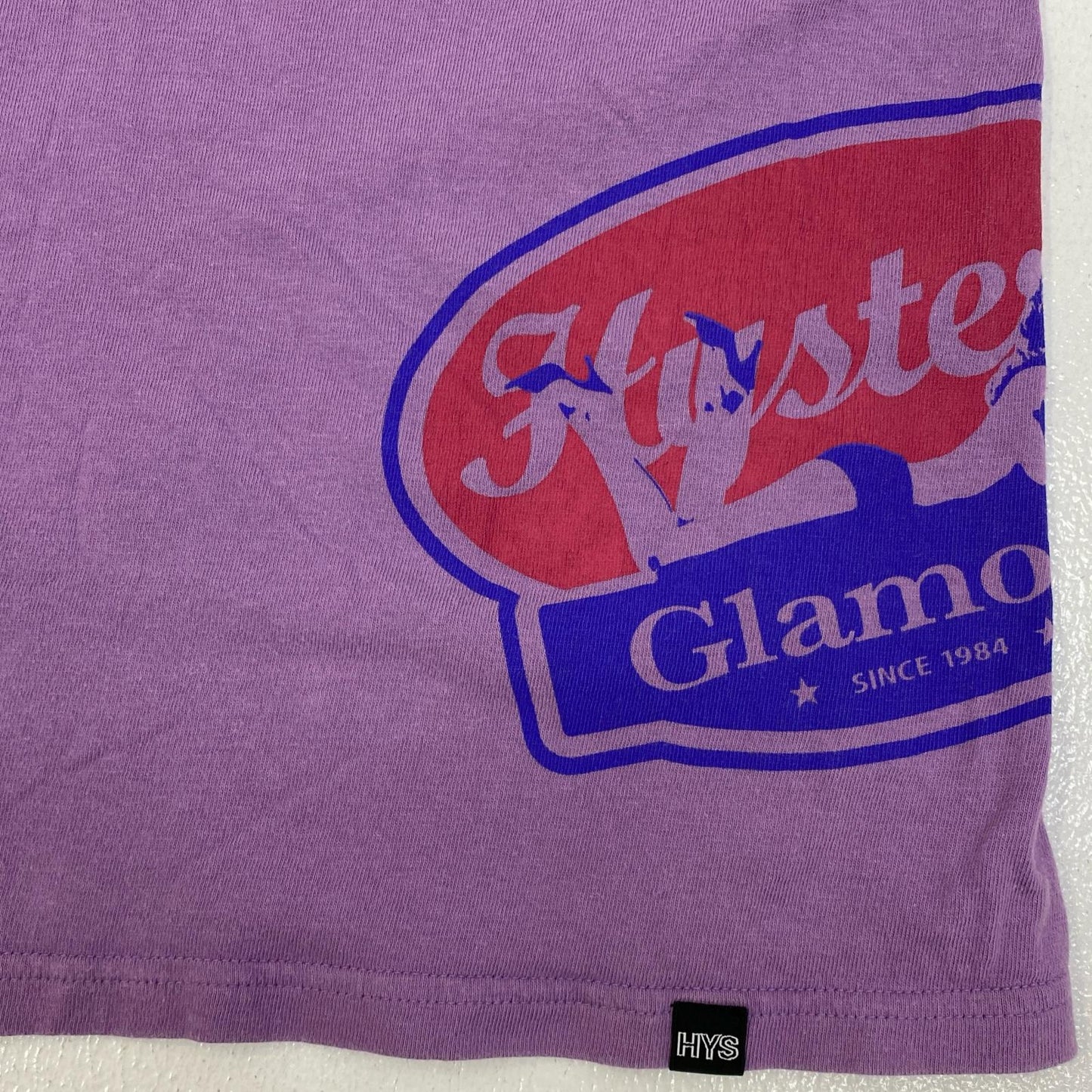 HYSTERIC GLAMOUR | ヒステリックグラマー ALWAYS GOOD TIME 半袖Ｔシャツ 02231ct16 パープル サイズ：XL【加古川店】