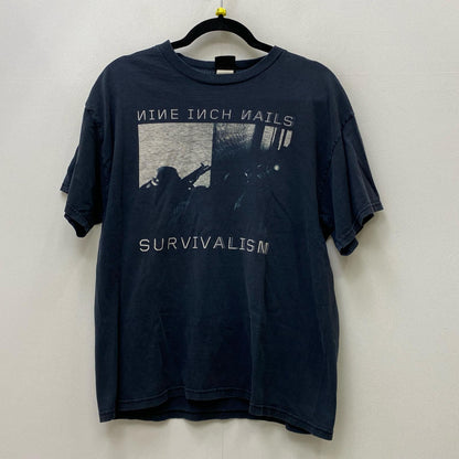 nine inch nails:survivalism 半袖Ｔシャツ ブラック サイズ：L【加古川店】