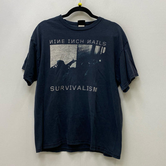 nine inch nails:survivalism 半袖Ｔシャツ ブラック サイズ：L【加古川店】