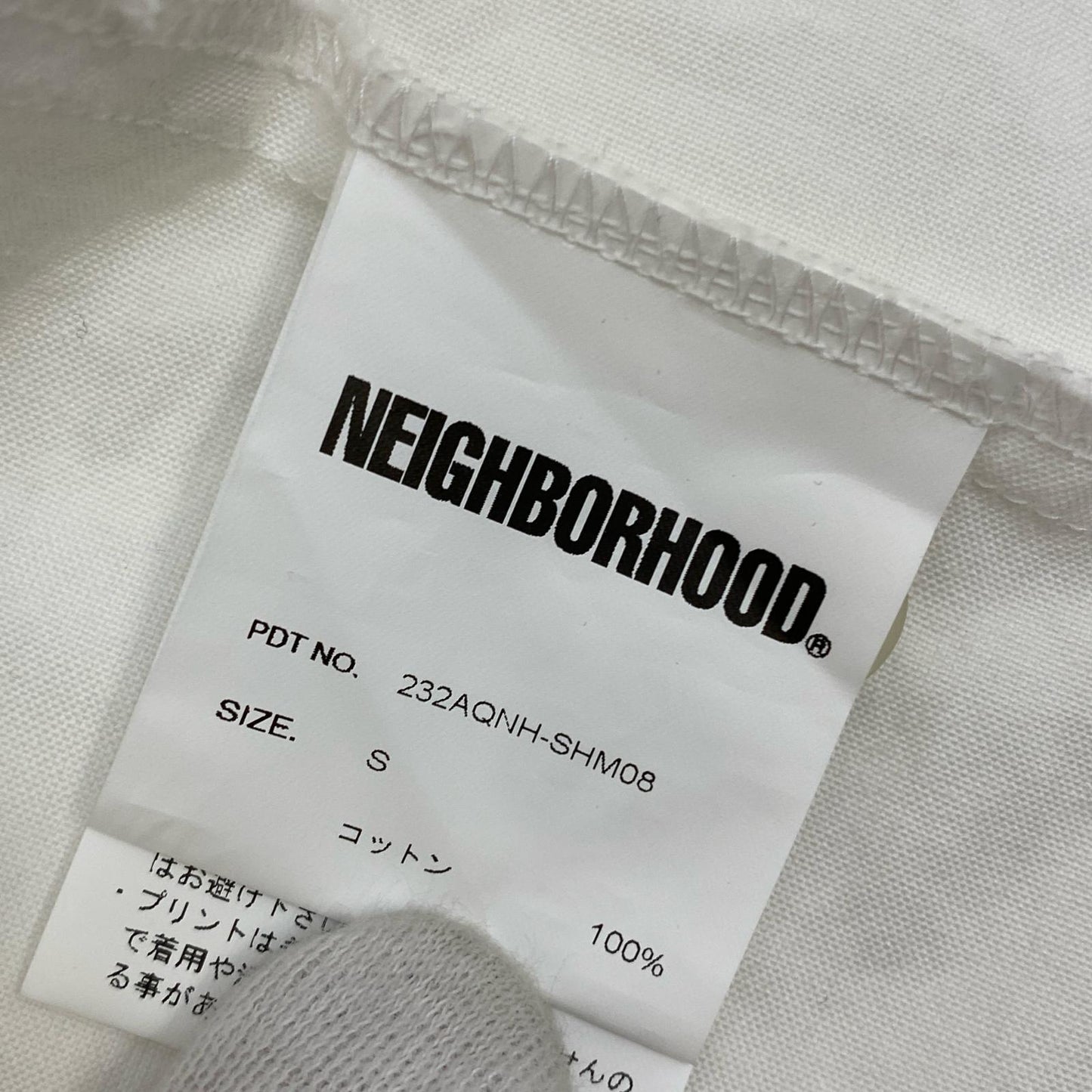 NEIGHBORHOOD | ネイバーフッド DOLMANSLEEVE SHIRT 長袖シャツ 232AQNH-SHM0 ホワイト サイズ：S【加古川店】