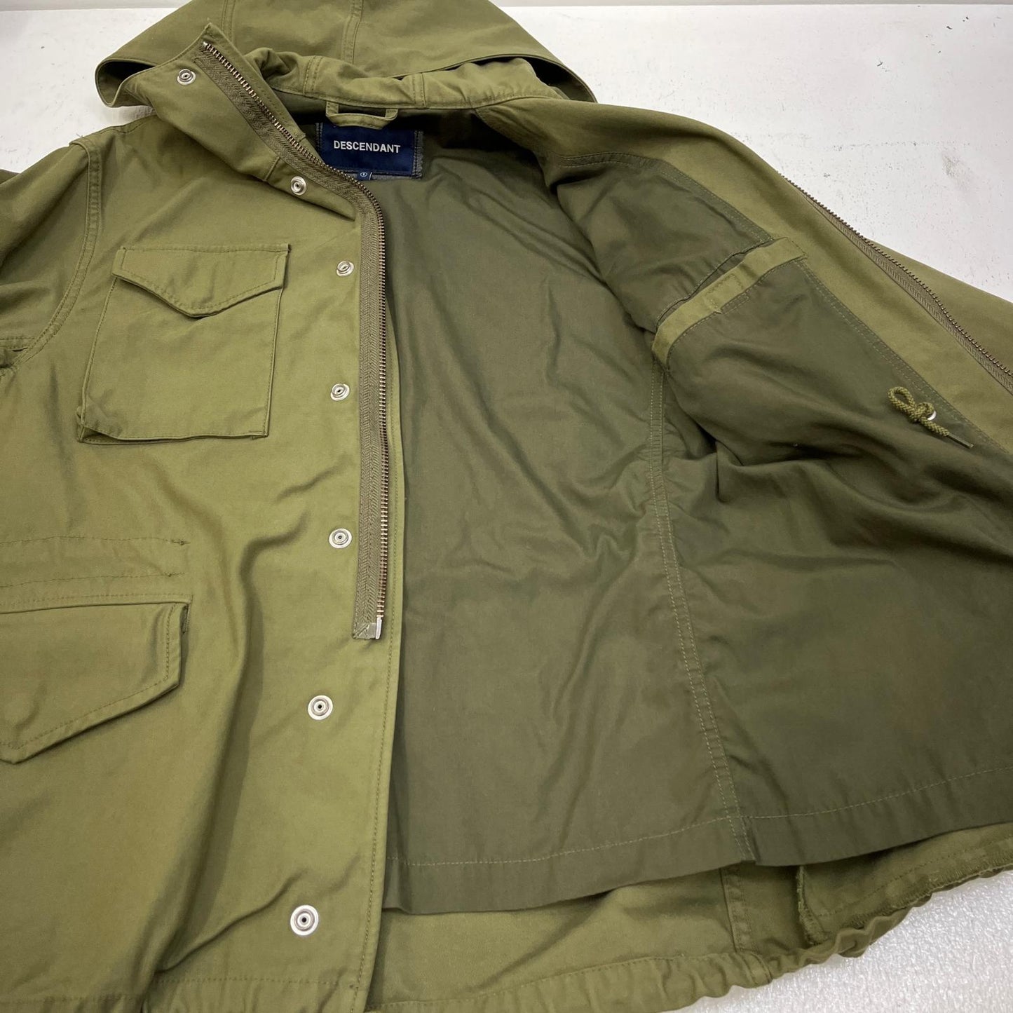 DESCENDANT | ディセンダント BALBOA SATIN JACKET ミリタリージャケット カーキ サイズ：1【加古川店】