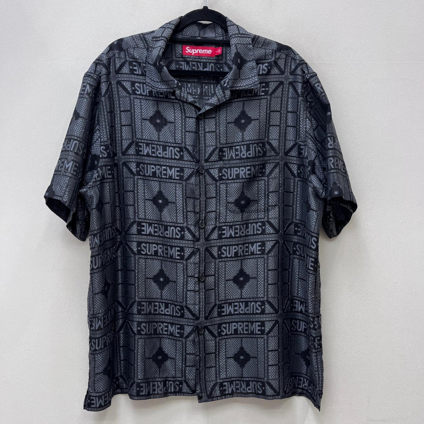 Supreme | シュプリーム Tray Jacquard S/S Shirt 半袖シャツ 総柄 24SS Lサイズ 半袖シャツ サイズ：L