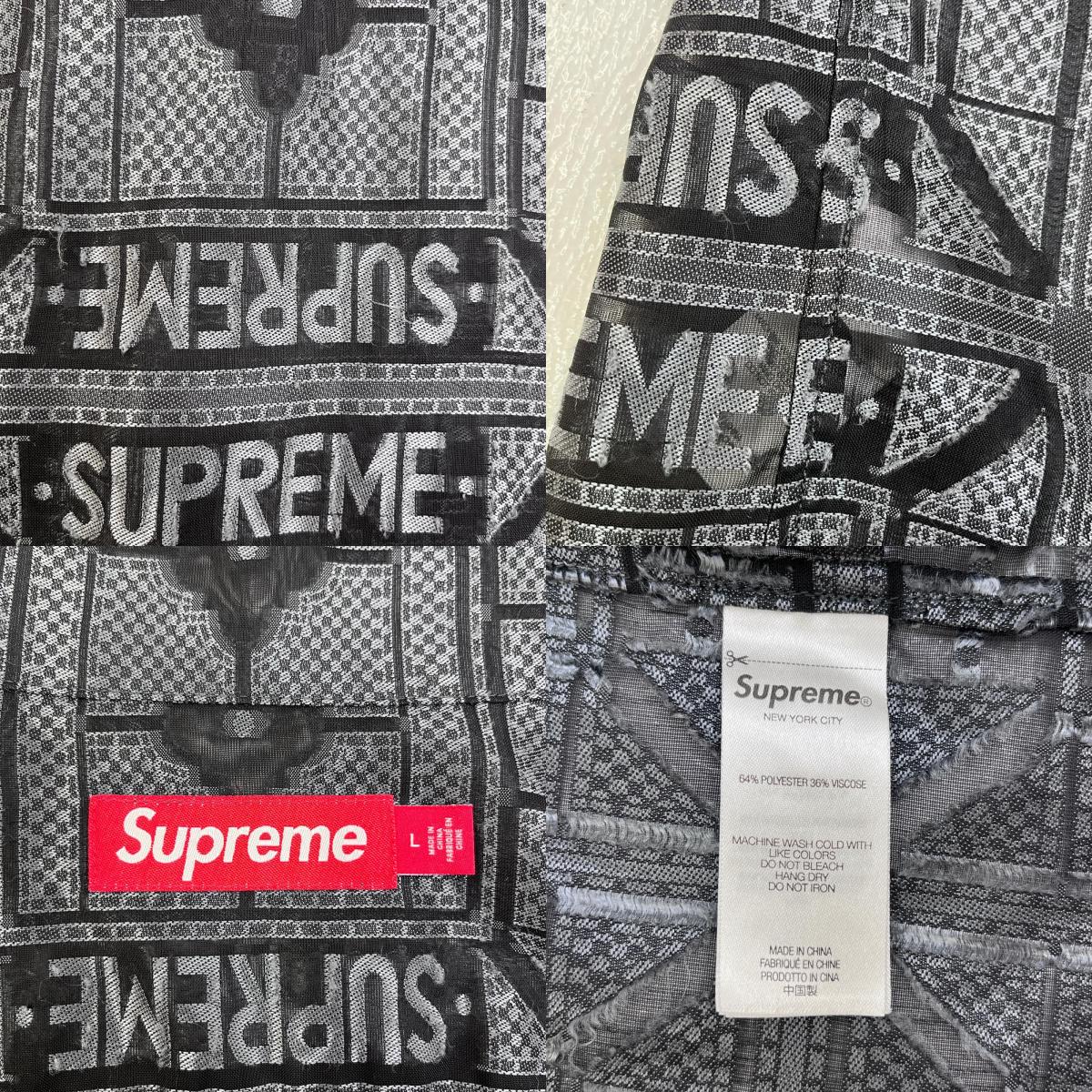Supreme | シュプリーム Tray Jacquard S/S Shirt 半袖シャツ 総柄 24SS Lサイズ 半袖シャツ サイズ：L