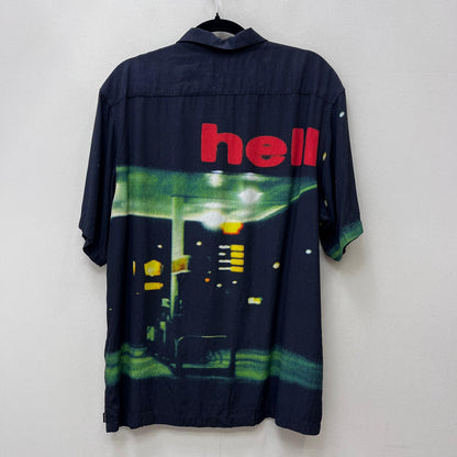 Supreme | シュプリーム Hell S/S Shirt 半袖シャツ ブラック 23FW Lサイズ 左袖破れ 半袖シャツ ブラック サイズ：L