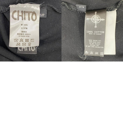 CHITO/SHINY FINESSE PUP TEE? 半袖Ｔシャツ C0225T003-BLK ブラック サイズ：S【加古川店】