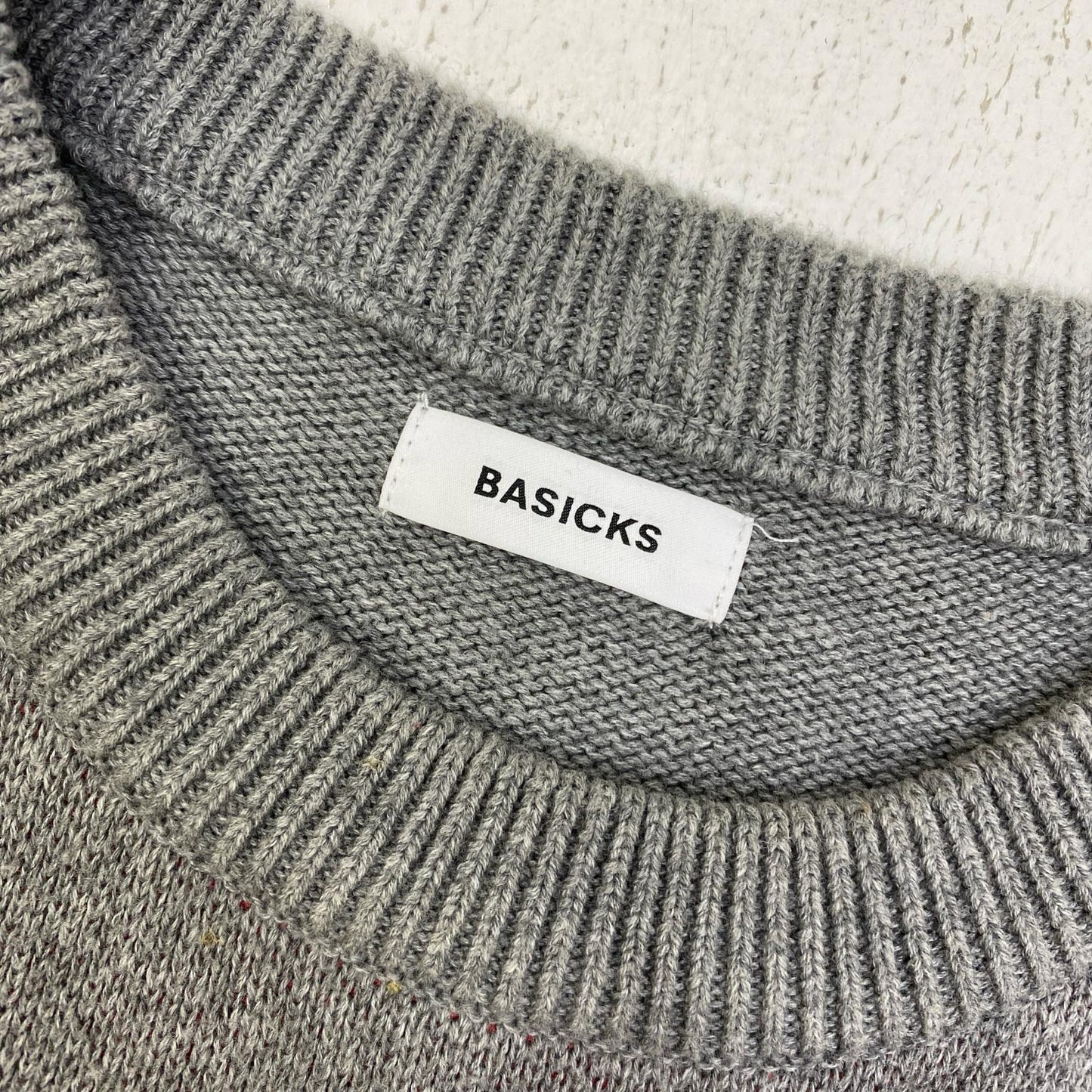HEART KNIT ニット グレー サイズ：L【加古川店】