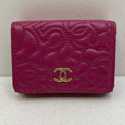 CHANEL | シャネル アイコンステッチ スモールウォレット 三つ折り財布 A70615【加古川店】