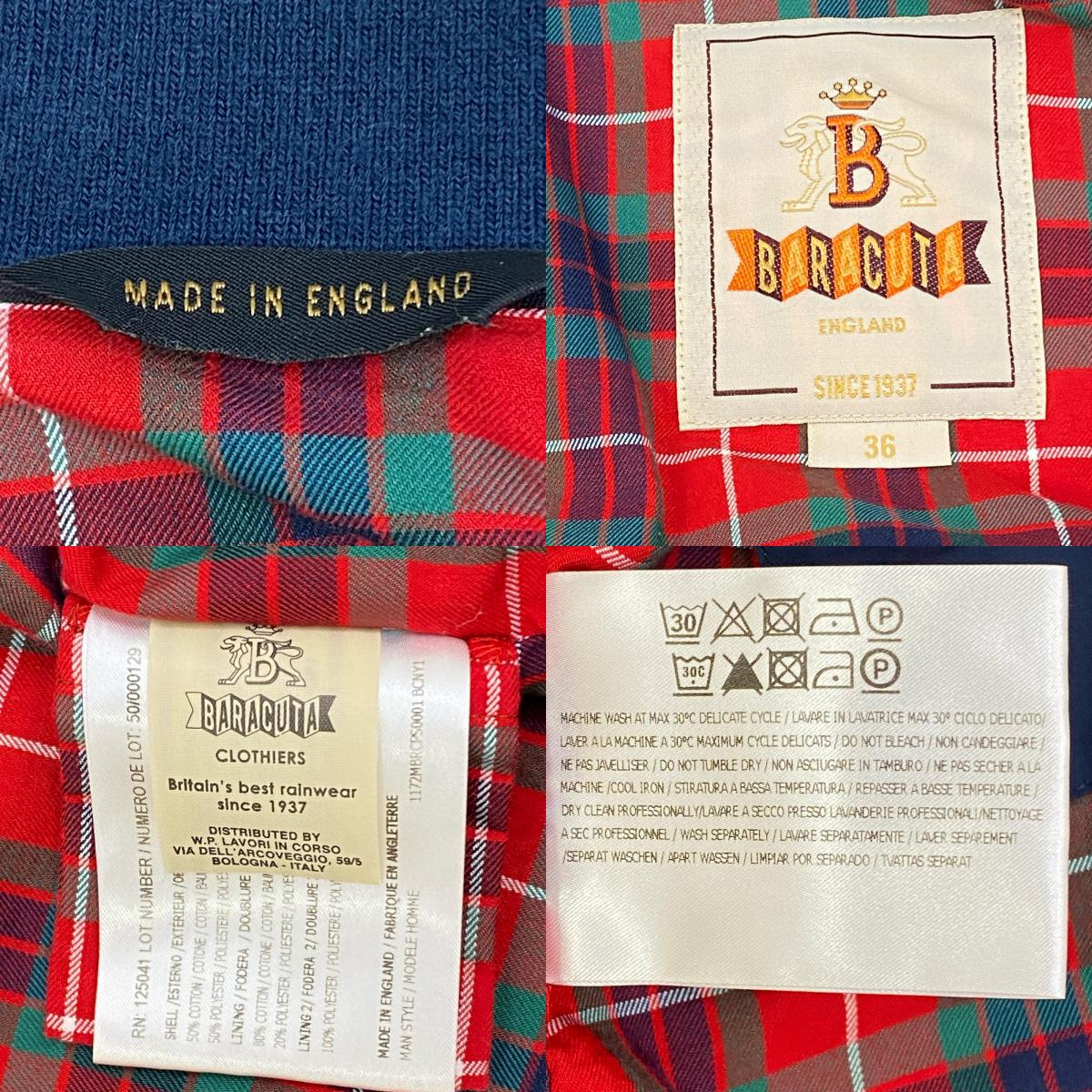 BARACUTA | バラクータ G9 ｵﾘｼﾞﾅﾙ ﾊﾘﾝﾄﾝｼﾞｬｹｯﾄ スイングトップ ダークネイビー サイズ：36【加古川店】
