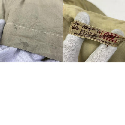 VINTAGE衣料 | ヴィンテージイリョウ rogue:pull over rayon shirt 長袖シャツ ベージュ サイズ：3【加古川店】