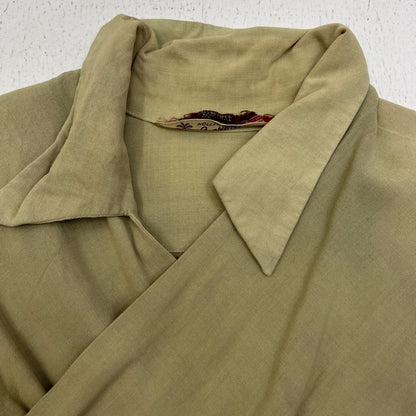 VINTAGE衣料 | ヴィンテージイリョウ rogue:pull over rayon shirt 長袖シャツ ベージュ サイズ：3【加古川店】