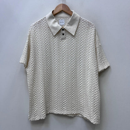 SASQUATCH fabrix | サスクワッチファブリックス BALFOUS LACE POLO SHIRT ポロシャツ 23ss-cst-002 ホワイト サイズ：L【加古川店】