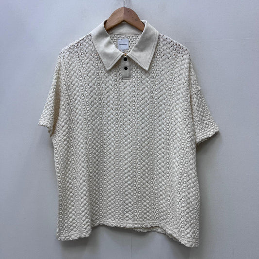 SASQUATCH fabrix | サスクワッチファブリックス BALFOUS LACE POLO SHIRT ポロシャツ 23ss-cst-002 ホワイト サイズ：L【加古川店】