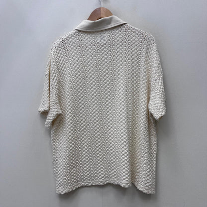 SASQUATCH fabrix | サスクワッチファブリックス BALFOUS LACE POLO SHIRT ポロシャツ 23ss-cst-002 ホワイト サイズ：L【加古川店】