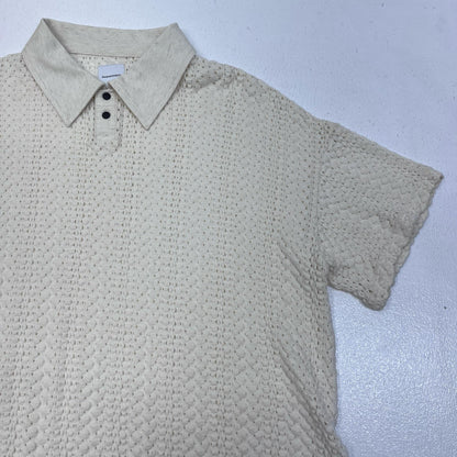 SASQUATCH fabrix | サスクワッチファブリックス BALFOUS LACE POLO SHIRT ポロシャツ 23ss-cst-002 ホワイト サイズ：L【加古川店】