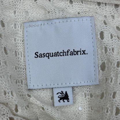 SASQUATCH fabrix | サスクワッチファブリックス BALFOUS LACE POLO SHIRT ポロシャツ 23ss-cst-002 ホワイト サイズ：L【加古川店】