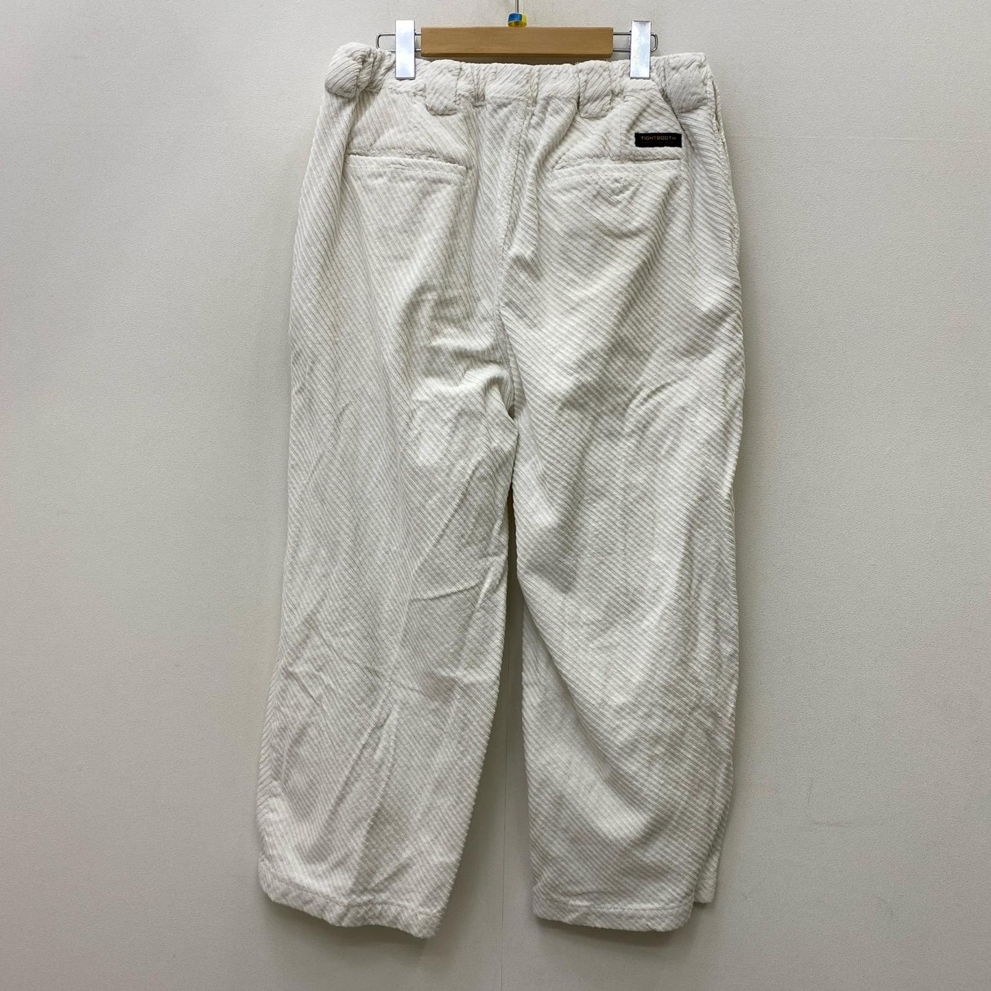 TIGHTBOOTH PRODUCTION | タイトブースプロダクション BIAS CORD BAGGY SLACKS パンツ ホワイト サイズ：M【加古川店】