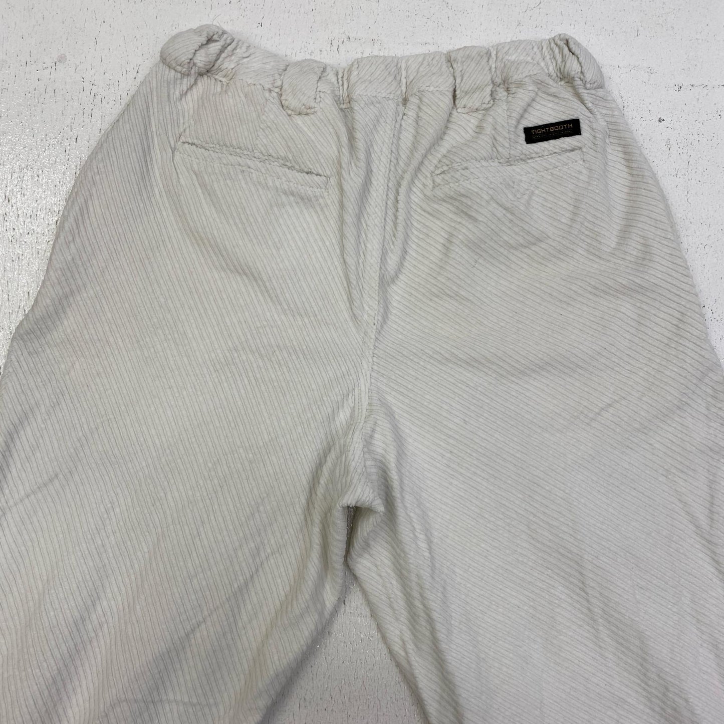 TIGHTBOOTH PRODUCTION | タイトブースプロダクション BIAS CORD BAGGY SLACKS パンツ ホワイト サイズ：M【加古川店】