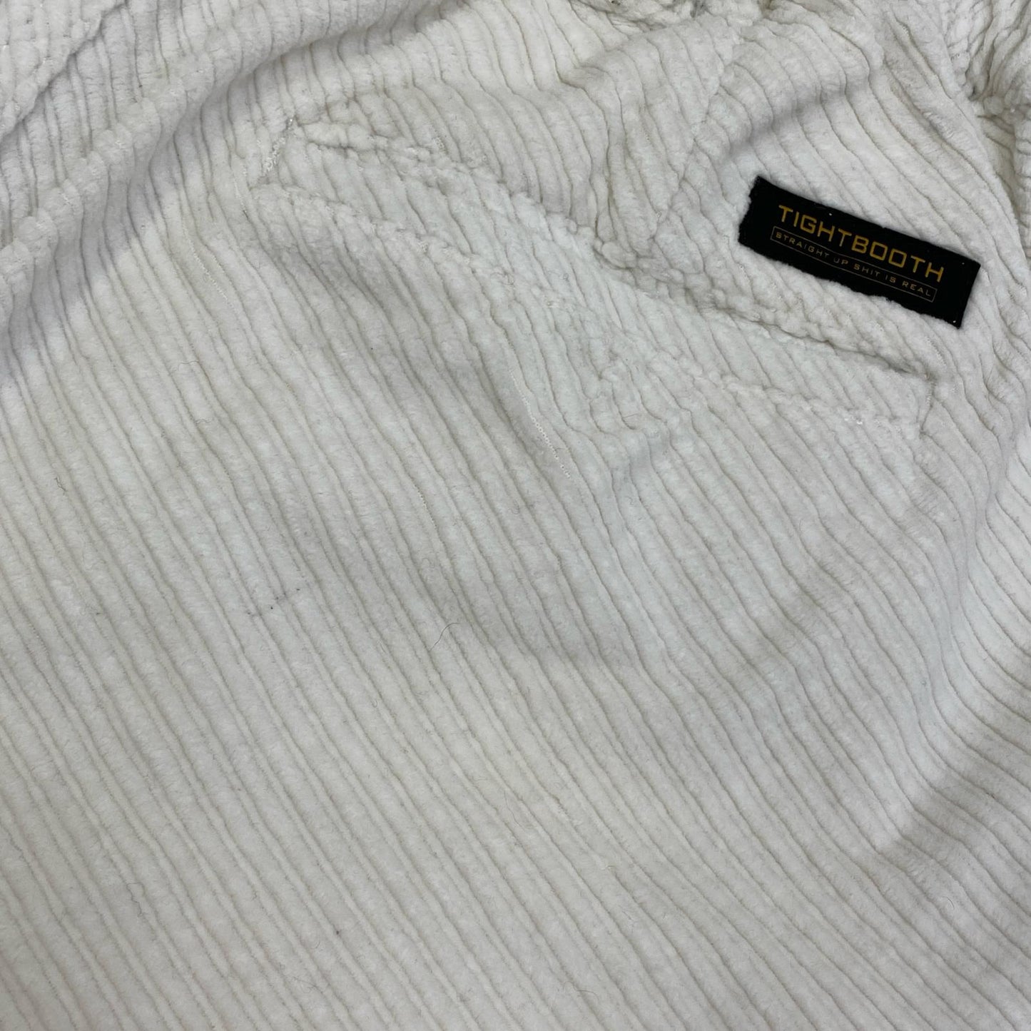 TIGHTBOOTH PRODUCTION | タイトブースプロダクション BIAS CORD BAGGY SLACKS パンツ ホワイト サイズ：M【加古川店】