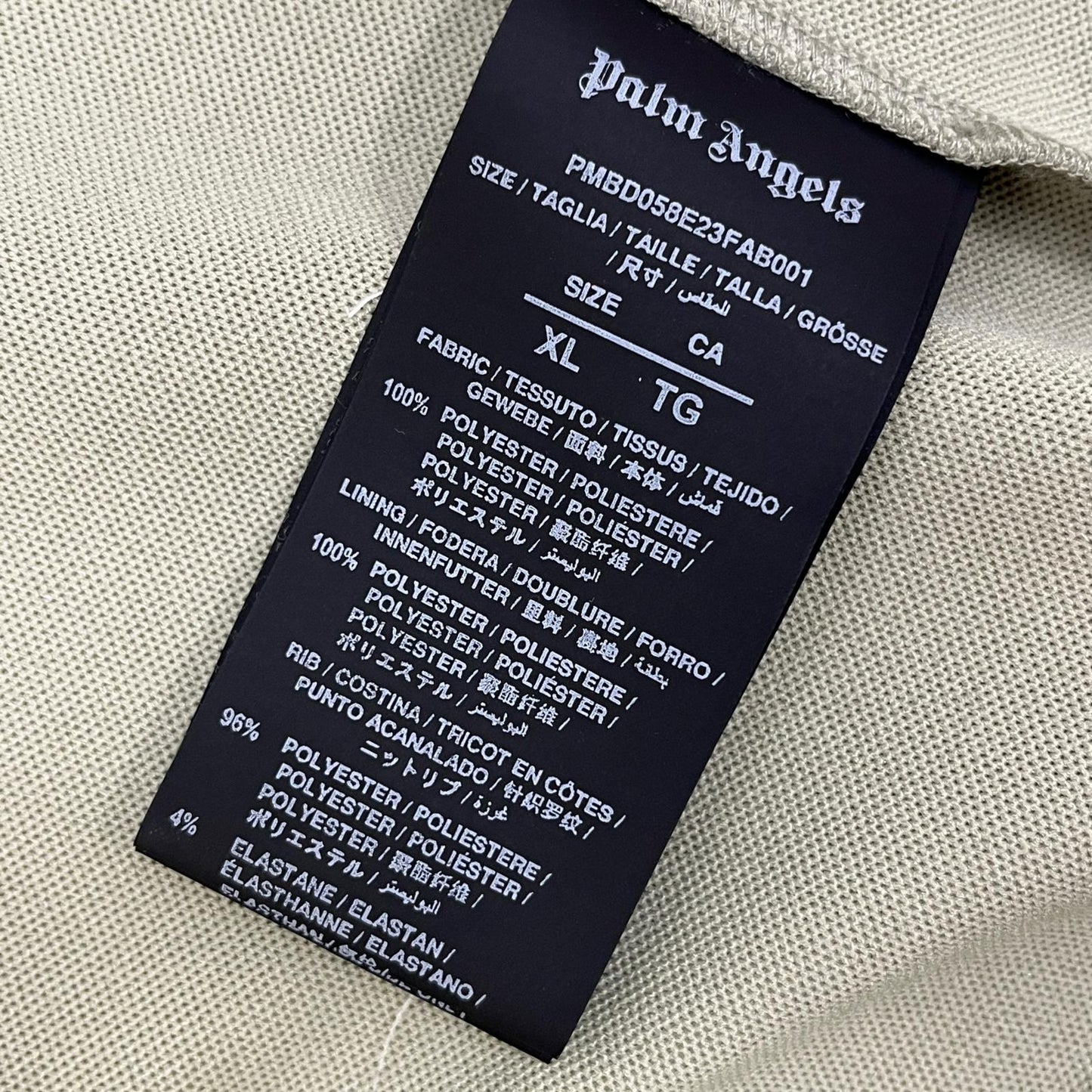 Palm Angels | パームエンジェルス Side Line Track Jacket ジャージ pmbd058e23fab001 ベージュ サイズ：XL【加古川店】
