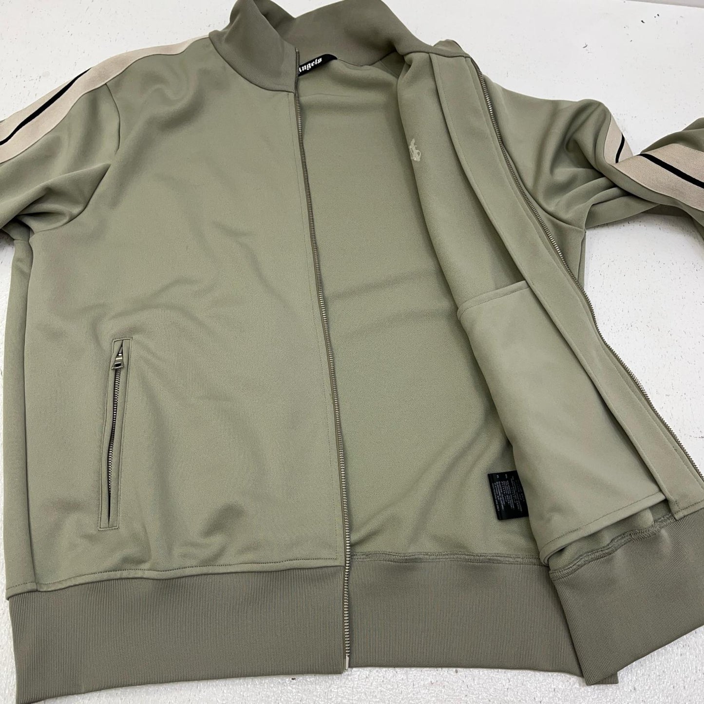 Palm Angels | パームエンジェルス Side Line Track Jacket ジャージ pmbd058e23fab001 ベージュ サイズ：XL【加古川店】