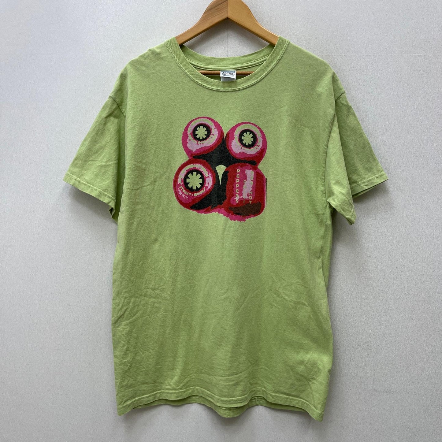RED CHILI PEPPERS WHEELS 半袖Ｔシャツ ライトグリーン サイズ：L【加古川店】