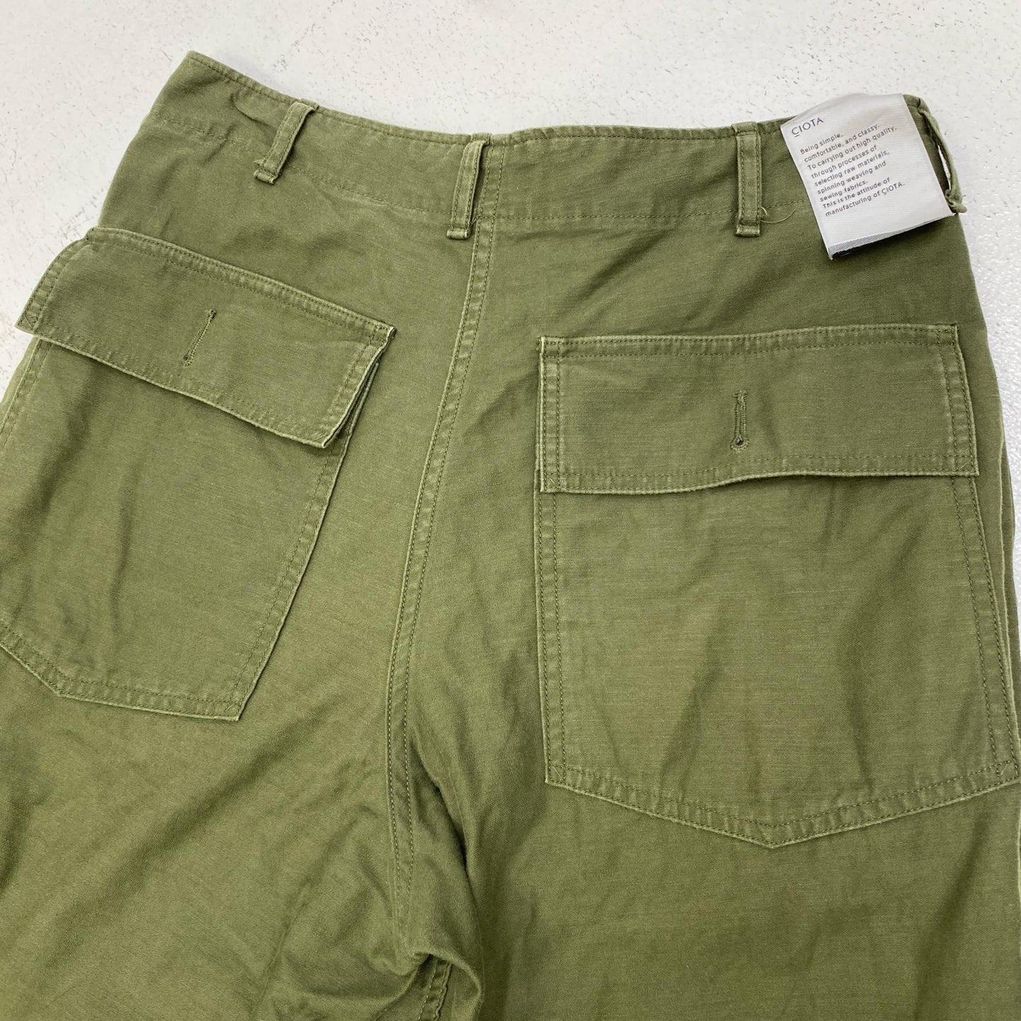 CIOTA(1LDKコーナー) | シオタ Baker Pants パンツ PTLM-109M カーキグリーン サイズ：4【加古川店】