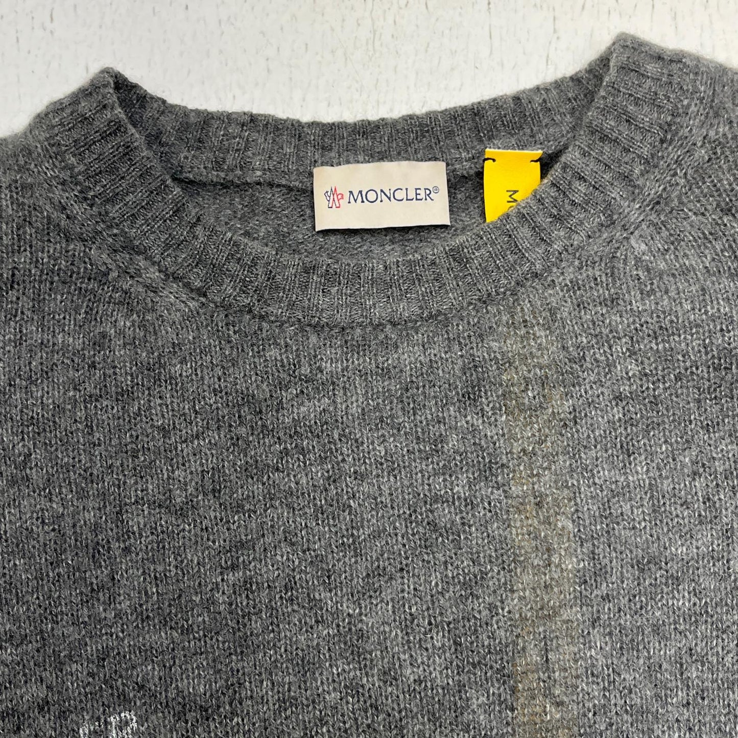 MONCLER | モンクレール GIROCOLLO TRICOT ニット F209U9C70310 国内正規品 ×FRAGMENT グレー サイズ：S【加古川店】