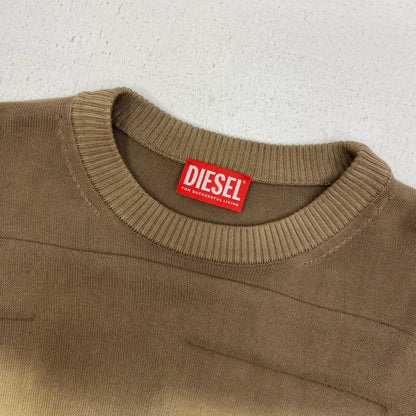 DIESEL | ディーゼル クルーネックニットK-NEVIL ニット A12460 K-NEVIL ベージュ サイズ：M【加古川店】